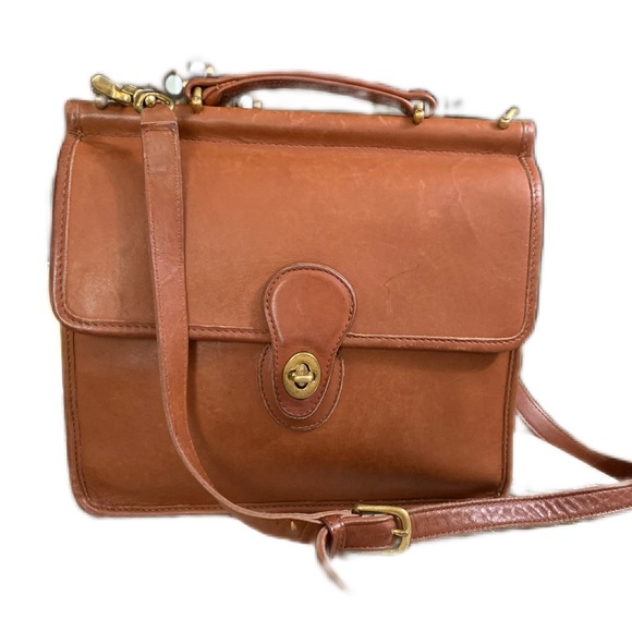 Coach Bags Vintage Authentic Coach Willis British Tan Crossbody Bag Poshmark